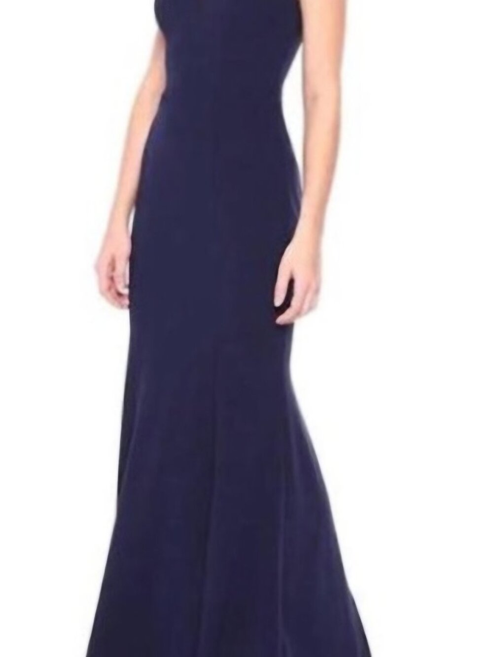 Worn Once! - Navy Blue One-Shoulder Formal Dress